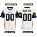 Personalized Los Angeles Rams 2001 Football Jersey – White Retired Player Style, Custom Name Patch, Team Name, Number & Logo-2