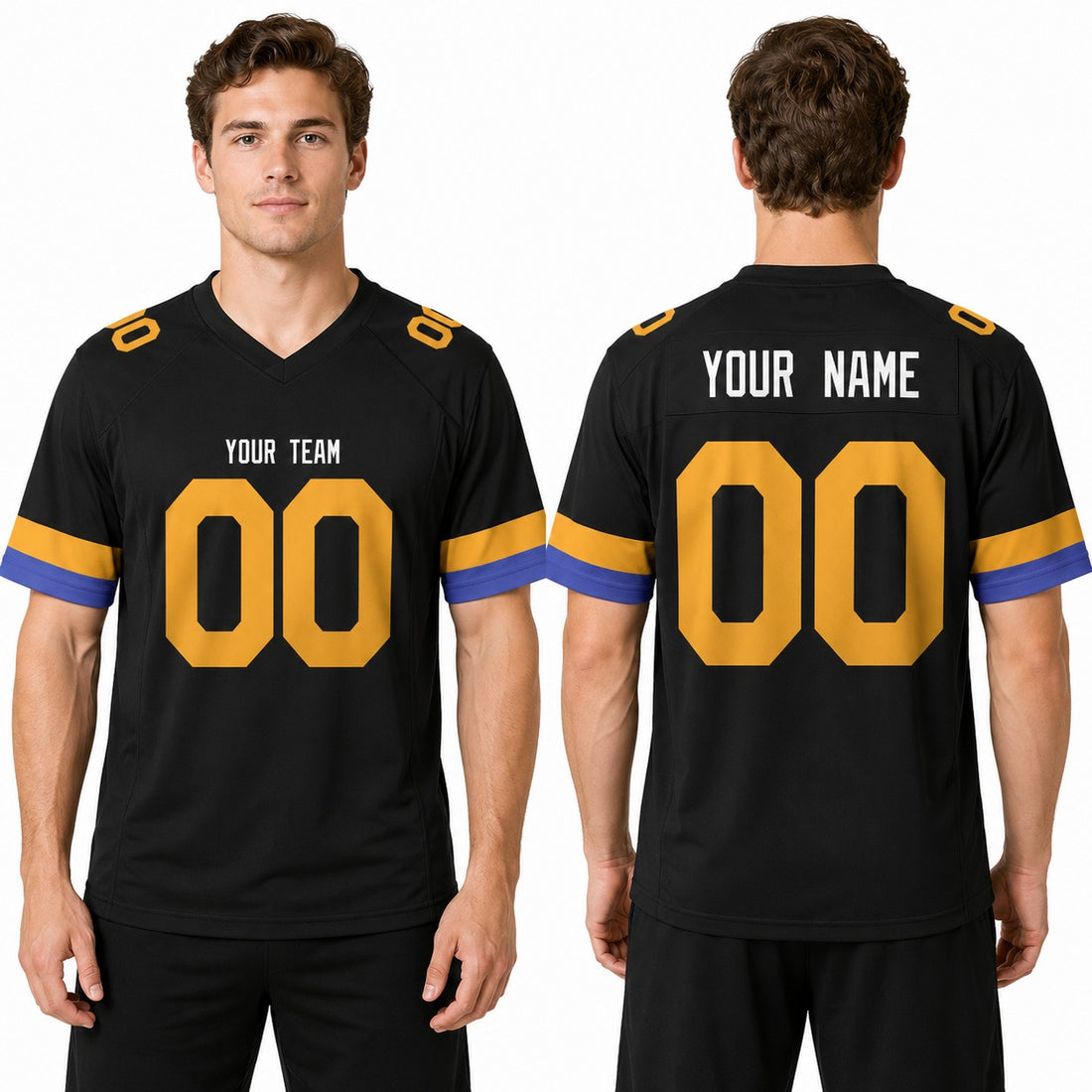 Personalized Los Angeles Rams Football Jersey – Black Retired Player Game Day Style, Custom Name & Number-1