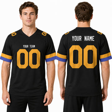 Personalized Los Angeles Rams Football Jersey – Black Retired Player Game Day Style, Custom Name & Number-1