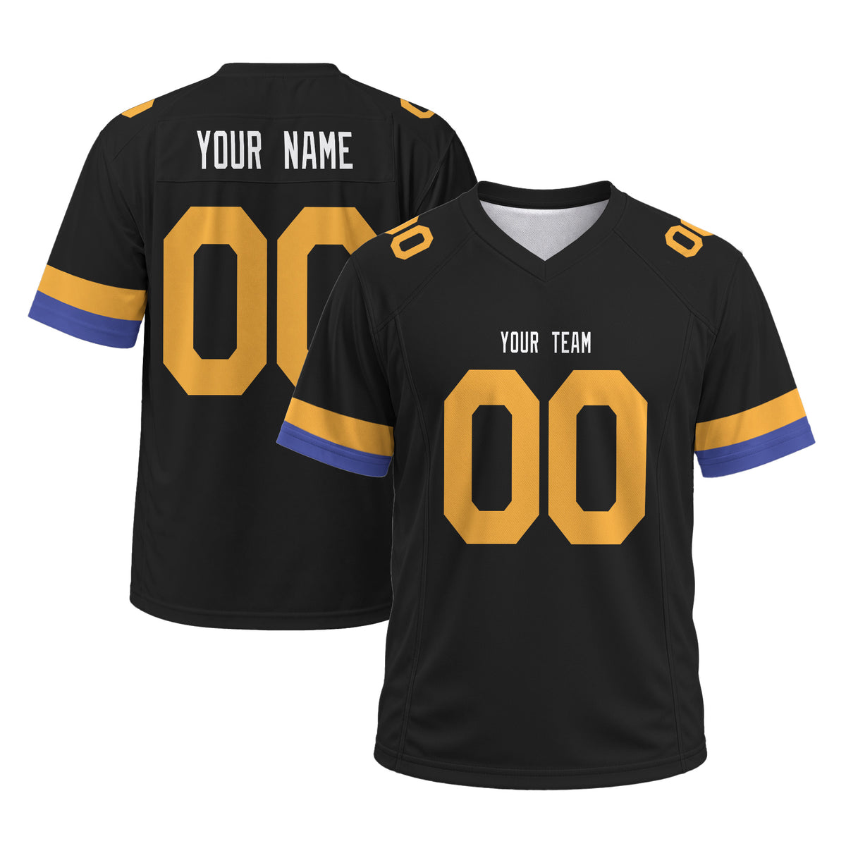 Personalized Los Angeles Rams Football Jersey – Black Retired Player Game Day Style, Custom Name & Number-3