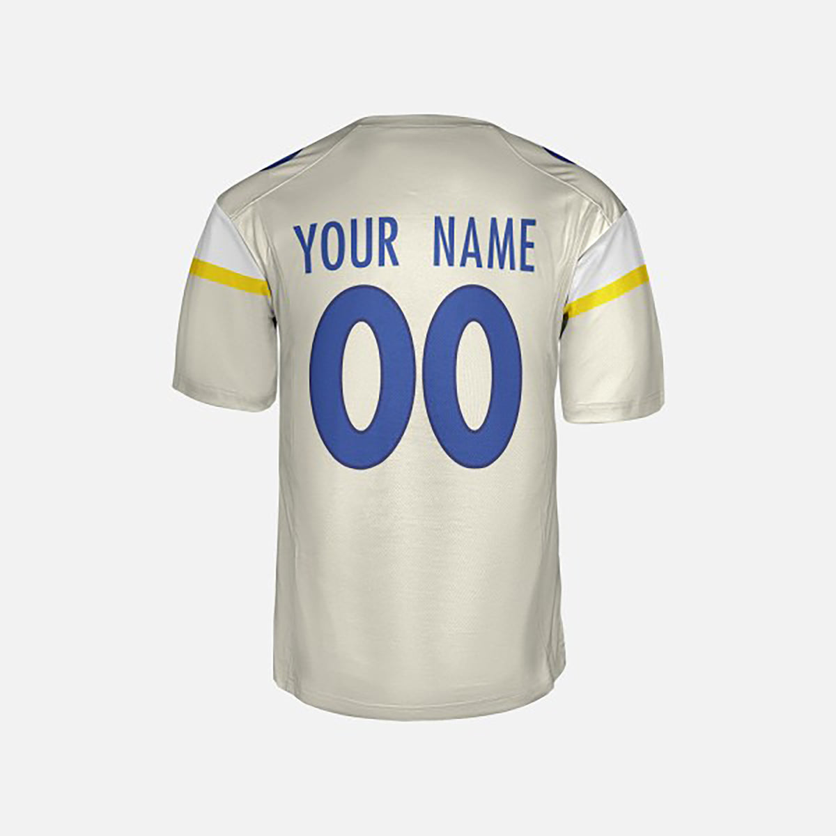 Personalized Los Angeles Rams Football Jersey - Bone Fan Style, Custom Name & Number-4