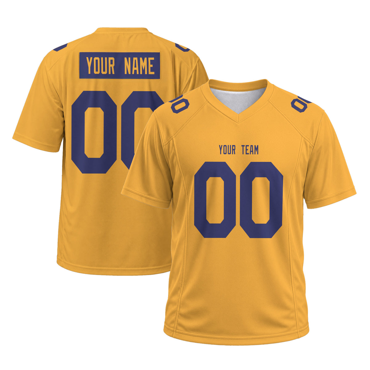 Personalized Los Angeles Rams Football Jersey – Gold Fashion Game Day Style, Custom Name & Number-3