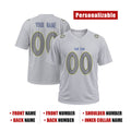 Personalized Los Angeles Rams Football Jersey – Gray Atmosphere Game Day Style, Custom Name & Number-2