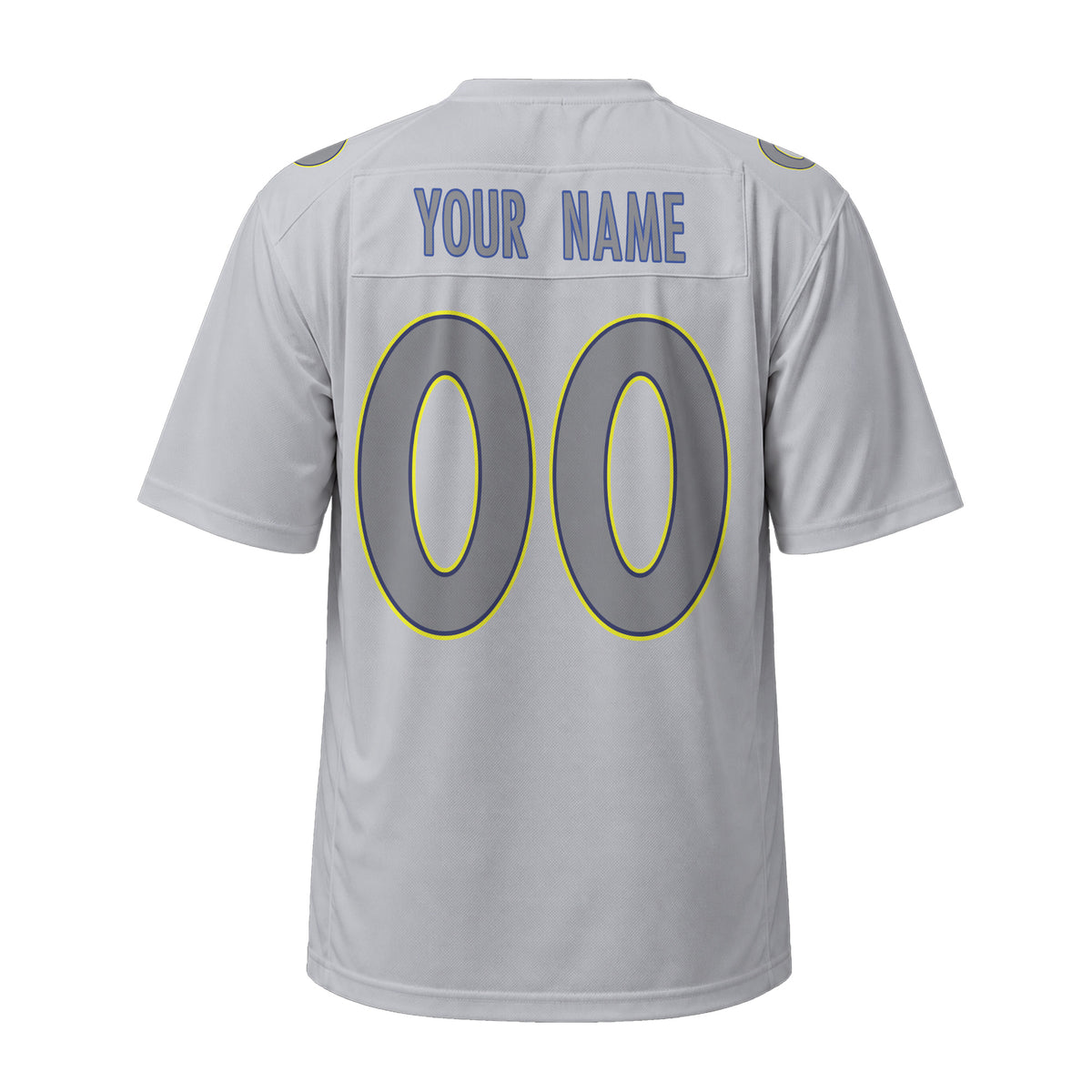 Personalized Los Angeles Rams Football Jersey – Gray Atmosphere Game Day Style, Custom Name & Number-5