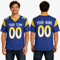 Personalized Los Angeles Rams Football Jersey - Royal Fan Style, Custom Name & Number-1