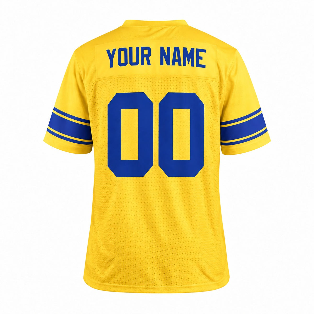 Personalized Los Angeles Rams Football Jersey – Classic Sol Game Style, Custom Name Patch, Team Name, Number & Logo-4