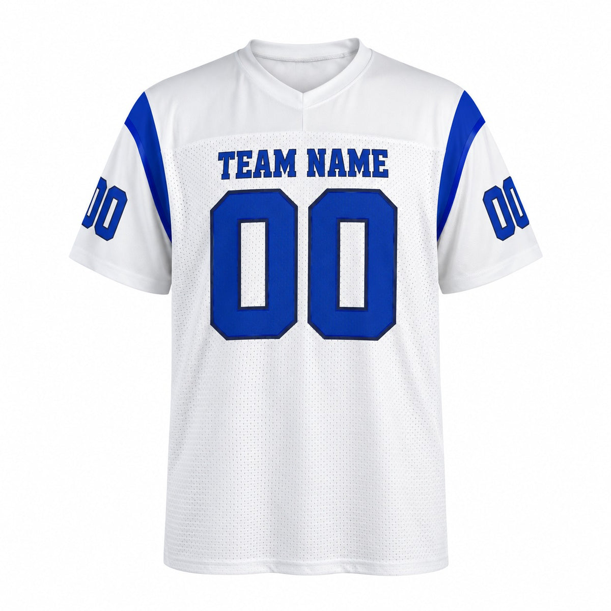 Personalized Los Angeles Rams Football Jersey – Fearsome White Game Style, Custom Name Patch, Team Name, Number & Logo-3