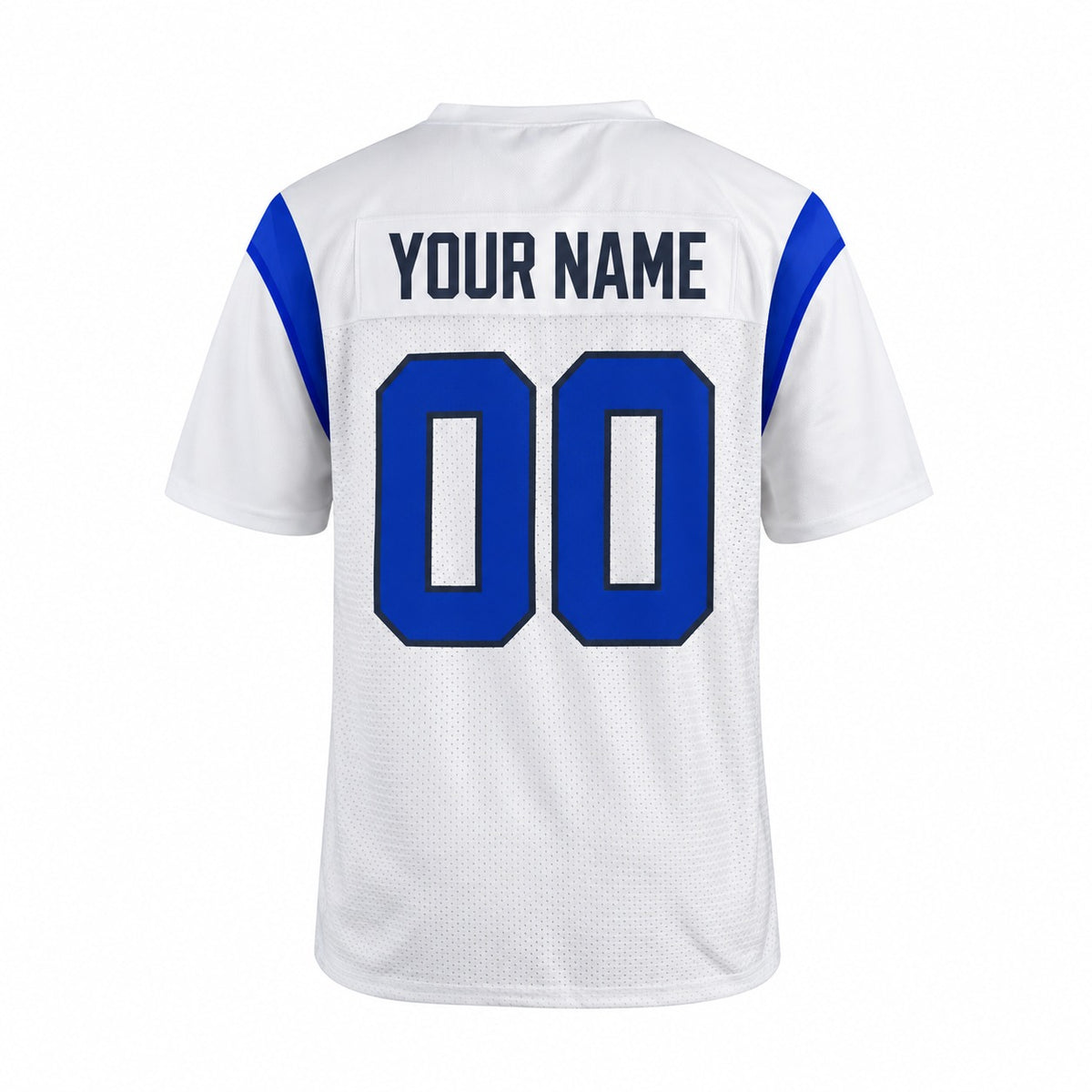 Personalized Los Angeles Rams Football Jersey – Fearsome White Game Style, Custom Name Patch, Team Name, Number & Logo-4