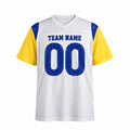 Personalized Los Angeles Rams Football Jersey – White Game Style, Custom Name Patch, Team Name, Number & Logo-3