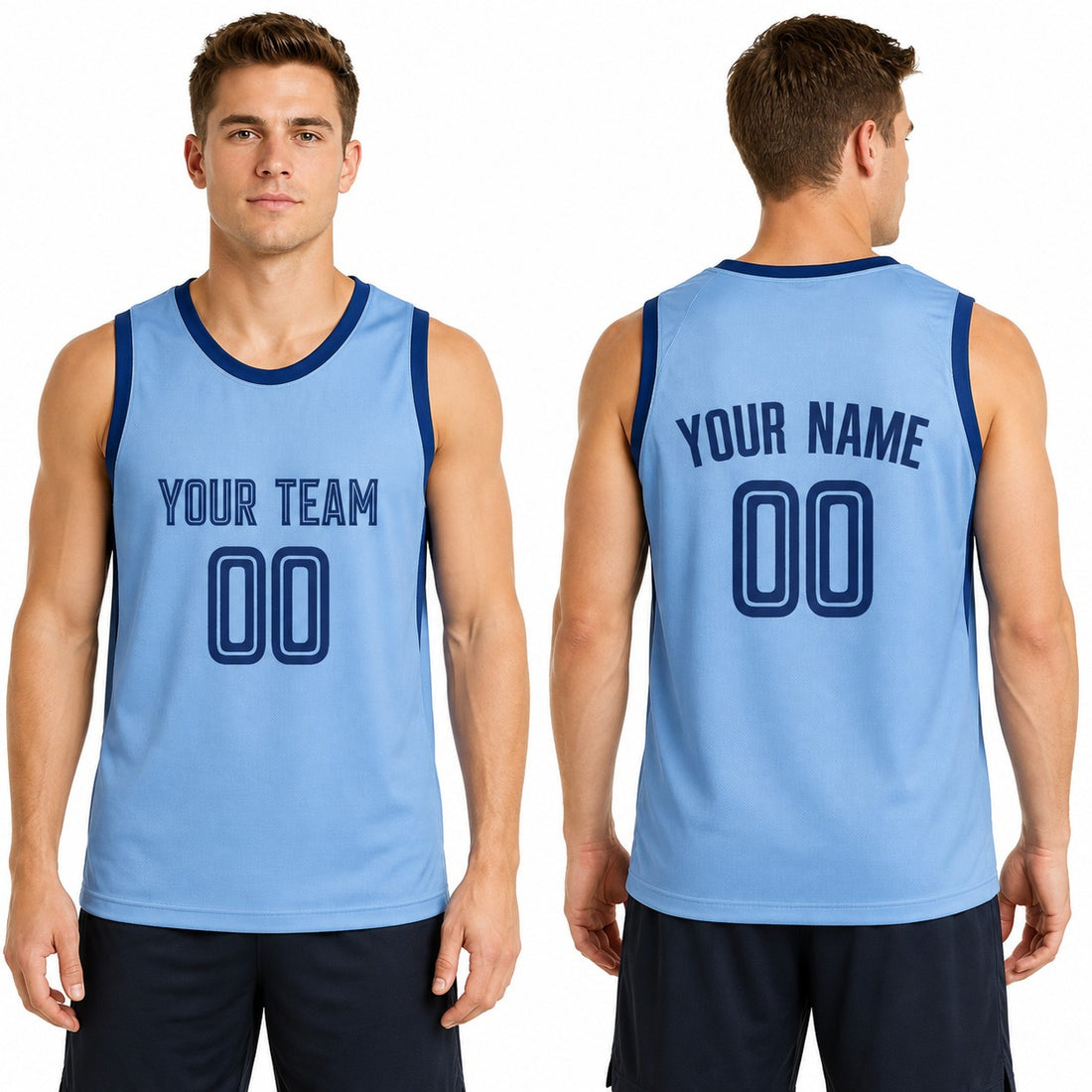 Personalized Memphis Grizzlies Basketball Jersey - Blue Swingman Statement Style, Custom Name & Number-1