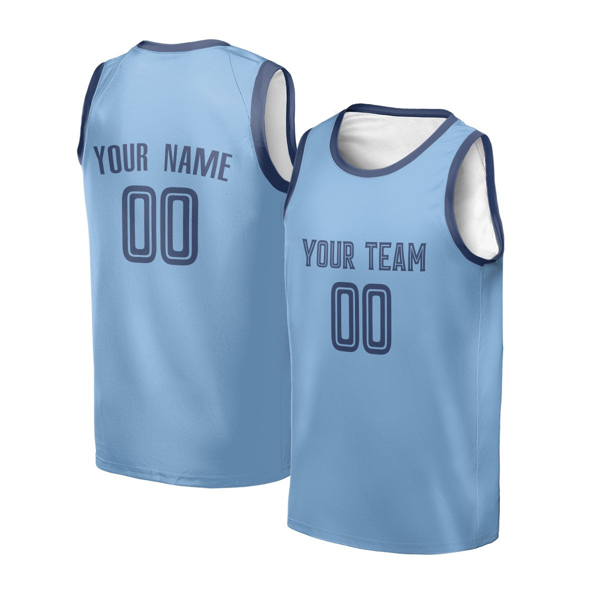 Personalized Memphis Grizzlies Basketball Jersey - Blue Swingman Statement Style, Custom Name & Number-2