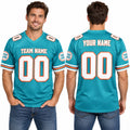 Personalized Miami Dolphins 1994 Football Jersey – Aqua Throwback Style, Custom Name Patch, Team Name, Number & Logo-1