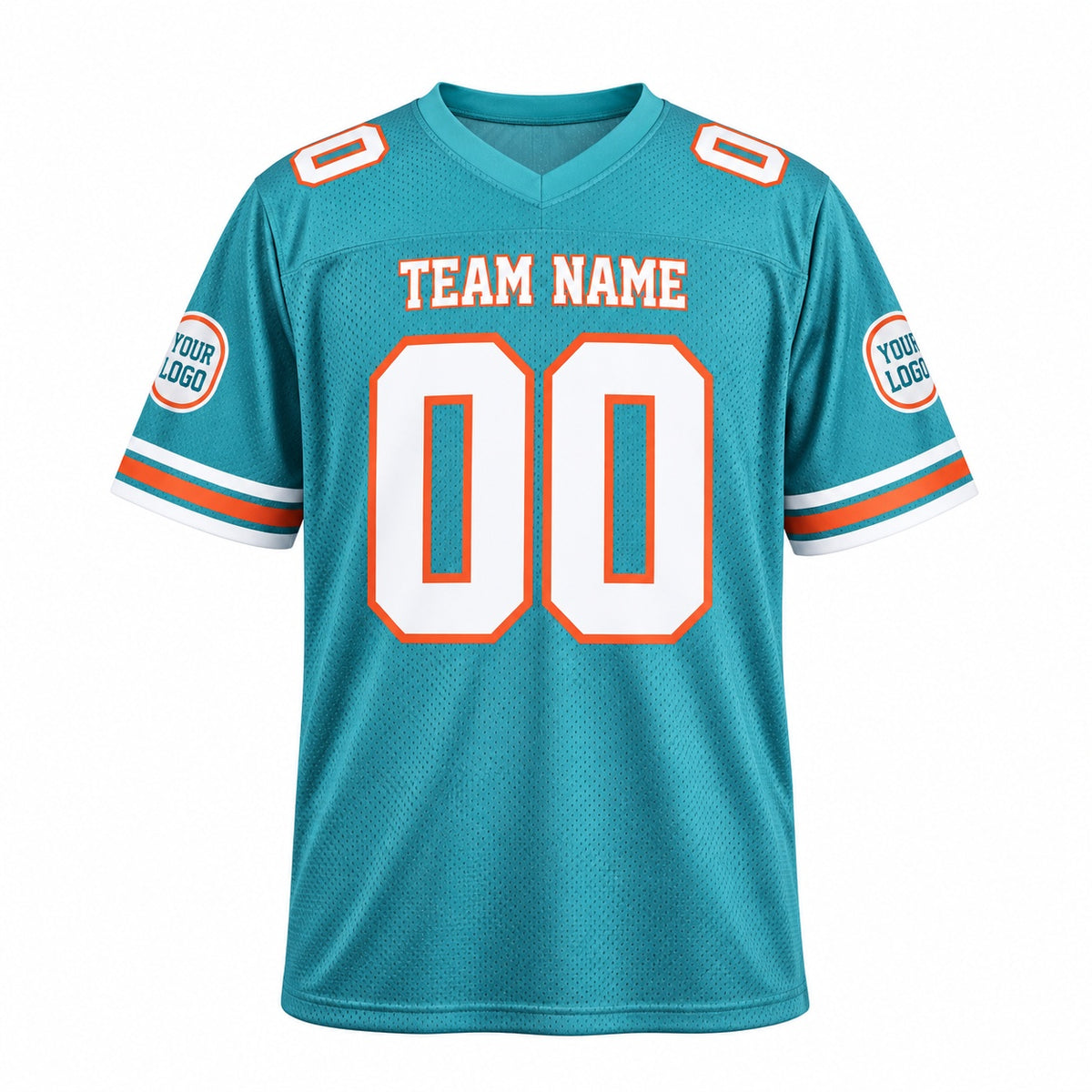 Personalized Miami Dolphins 1994 Football Jersey – Aqua Throwback Style, Custom Name Patch, Team Name, Number & Logo-3