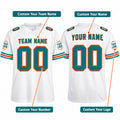 Personalized Miami Dolphins 1995 Football Jersey – White Throwback Pocket Style, Custom Name Patch, Team Name, Number & Logo-2