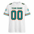 Personalized Miami Dolphins 1995 Football Jersey – White Throwback Pocket Style, Custom Name Patch, Team Name, Number & Logo-3