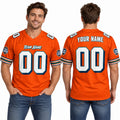 Personalized Miami Dolphins 2004 Football Jersey – Orange Retired Player Style, Custom Name Patch, Team Name, Number & Logo-1