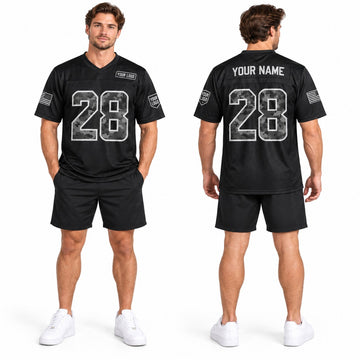 Personalized Miami Dolphins 2026 Salute to Service Football Jersey – Black, Custom Name Patch, Number & Logo-1