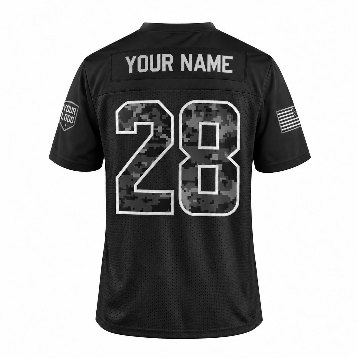 Personalized Miami Dolphins 2026 Salute to Service Football Jersey – Black, Custom Name Patch, Number & Logo-4