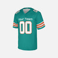 Personalized Miami Dolphins Football Jersey - Aqua Alternate Style, Custom Name & Number-4