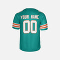 Personalized Miami Dolphins Football Jersey - Aqua Alternate Style, Custom Name & Number-5