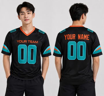 Personalized Miami Dolphins Football Jersey - Black 2025 Rivalries Collection, Custom Name & Number-1