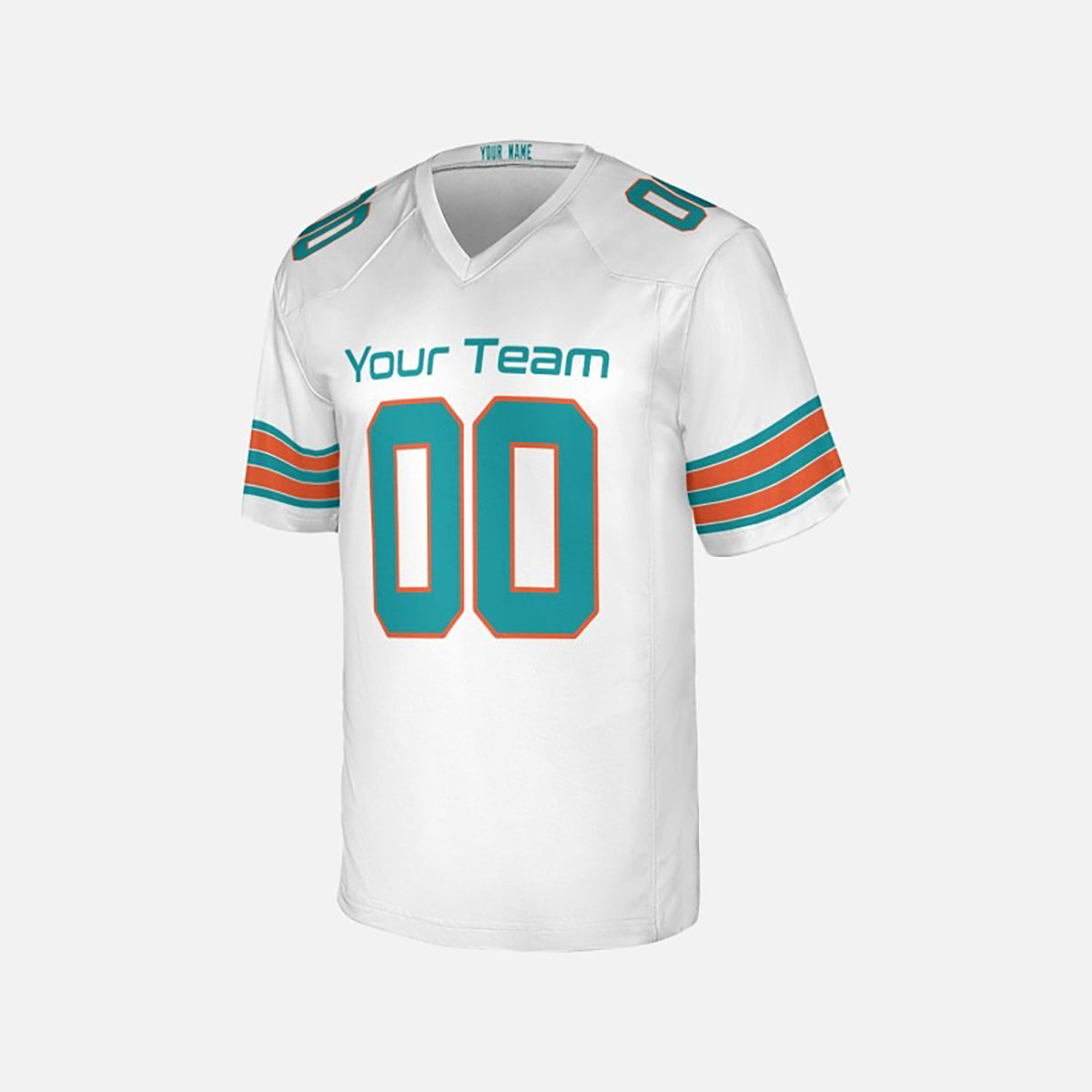 Personalized Miami Dolphins Football Jersey - White Alternate Style, Custom Name & Number-4