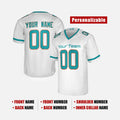 Personalized Miami Dolphins Football Jersey - White Fan Style, Custom Name & Number-2