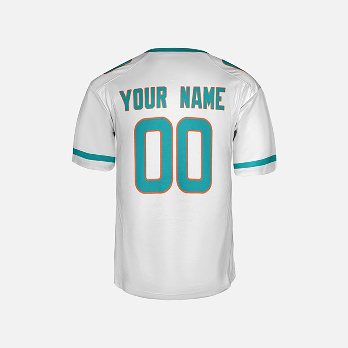 Personalized Miami Dolphins Football Jersey - White Fan Style, Custom Name & Number-4