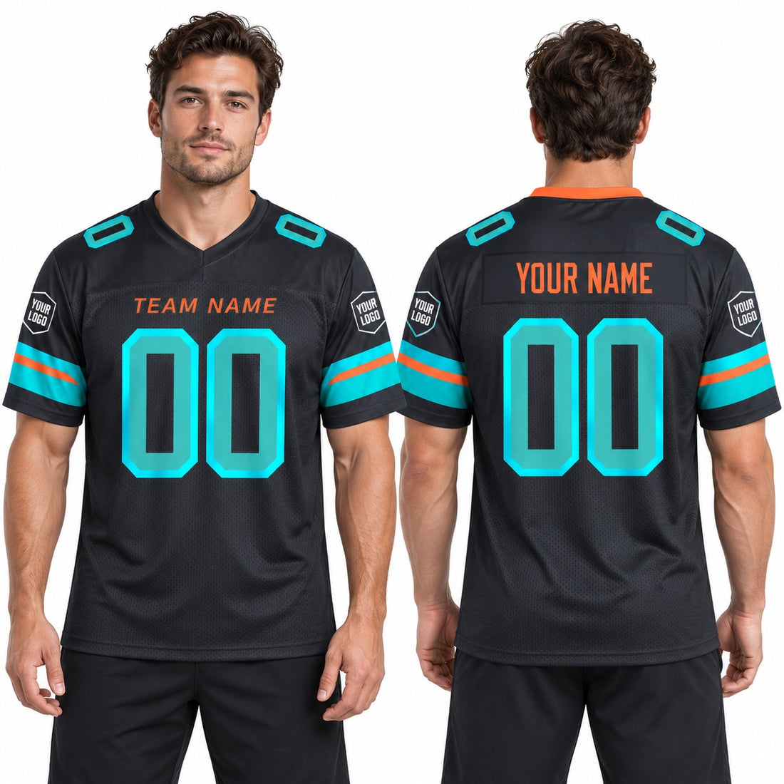 Personalized Miami Dolphins Football Jersey – Navy Rivalries Limited Style, Custom Name Patch, Team Name, Number & Logo-1