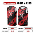Personalized Miami Heat Basketball Jersey - Red Black 1996/97 Hardwood Classics Marble Swingman Style, Custom Name & Number-2