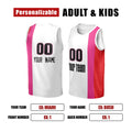 Personalized Miami Heat Basketball Jersey - White Pink 2011/12 Hardwood Classics Swingman Style, Custom Name & Number-2