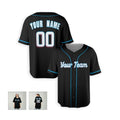 Personalized Miami Marlins Baseball Jersey - Black Alternate Style, Custom Name & Number-5