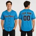 Personalized Miami Marlins Baseball Jersey - Sky Blue Alternate Style, Custom Name & Number-1