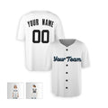 Personalized Miami Marlins Baseball Jersey - White Home Style, Custom Name & Number-5