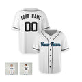 Personalized Miami Marlins Baseball Jersey - White Home Style, Custom Name & Number-6