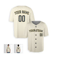Personalized Milwaukee Brewers Baseball Jersey - Cream Home Style, Custom Name & Number-3