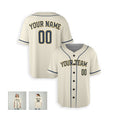 Personalized Milwaukee Brewers Baseball Jersey - Cream Home Style, Custom Name & Number-6