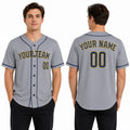 Personalized Milwaukee Brewers Baseball Jersey - Gray Alternate Style, Custom Name & Number-1
