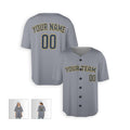 Personalized Milwaukee Brewers Baseball Jersey - Gray Alternate Style, Custom Name & Number-5