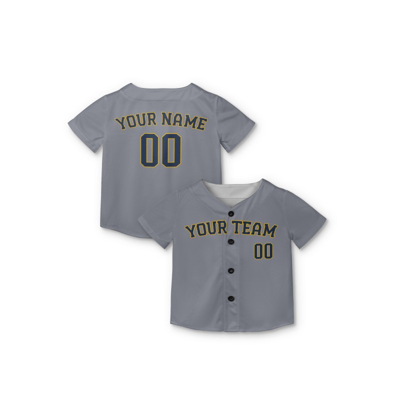 Personalized Milwaukee Brewers Baseball Jersey - Gray Alternate Style, Custom Name & Number-7