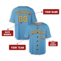 Personalized Milwaukee Brewers Baseball Jersey - Sky Blue City Style, Custom Name & Number-2