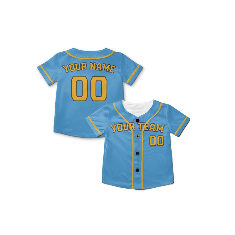 Personalized Milwaukee Brewers Baseball Jersey - Sky Blue City Style, Custom Name & Number-8
