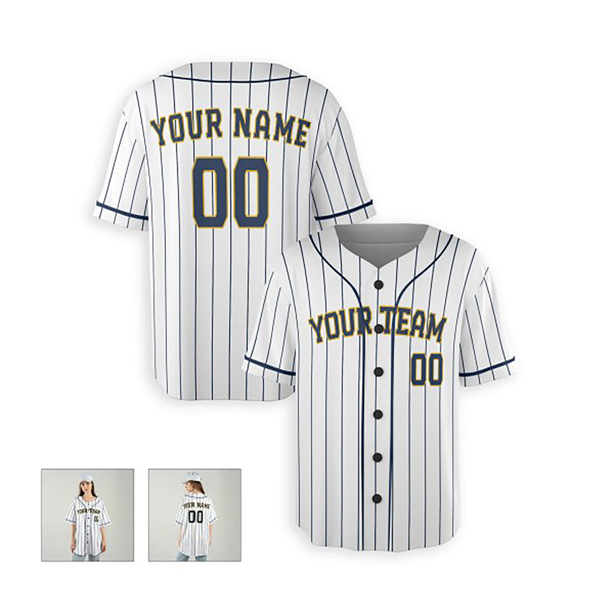 Personalized Milwaukee Brewers Baseball Jersey - White Alternate Style, Custom Name & Number-6