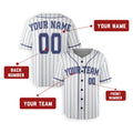 Personalized Milwaukee Brewers Baseball Jersey - White Pinstripe Style, Custom Name & Number-2