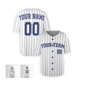 Personalized Milwaukee Brewers Baseball Jersey - White Pinstripe Style, Custom Name & Number-5