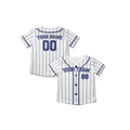 Personalized Milwaukee Brewers Baseball Jersey - White Pinstripe Style, Custom Name & Number-7