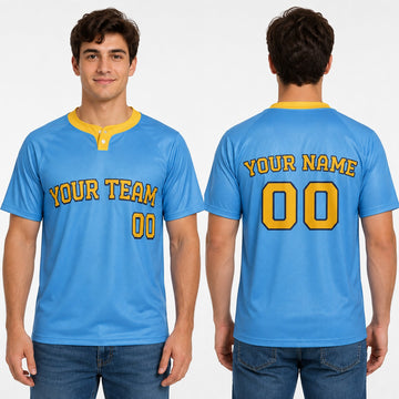 Personalized Milwaukee Brewers Two-Button Baseball Jersey - City Connect Style, Custom Name & Number-1