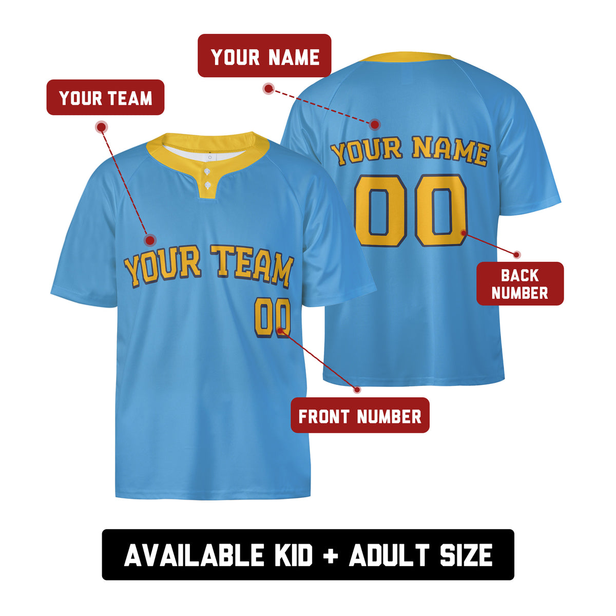 Personalized Milwaukee Brewers Two-Button Baseball Jersey - City Connect Style, Custom Name & Number-2