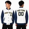 Personalized Milwaukee Brewers Varsity Jacket – White Navy Alternate Style, Custom Name & Number-1