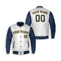 Personalized Milwaukee Brewers Varsity Jacket – White Navy Alternate Style, Custom Name & Number-3